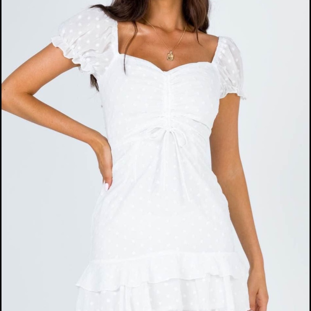 Princess Polly White Makail Mini Dress!